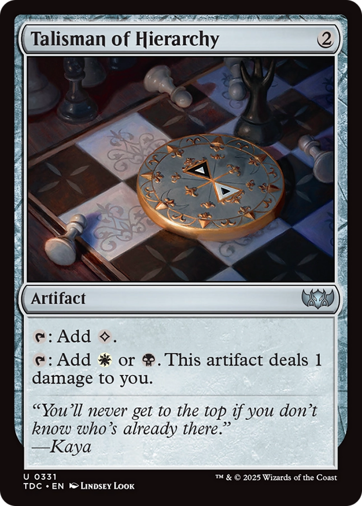 Talisman of Hierarchy (TDC) #331 [EN/N] s/o