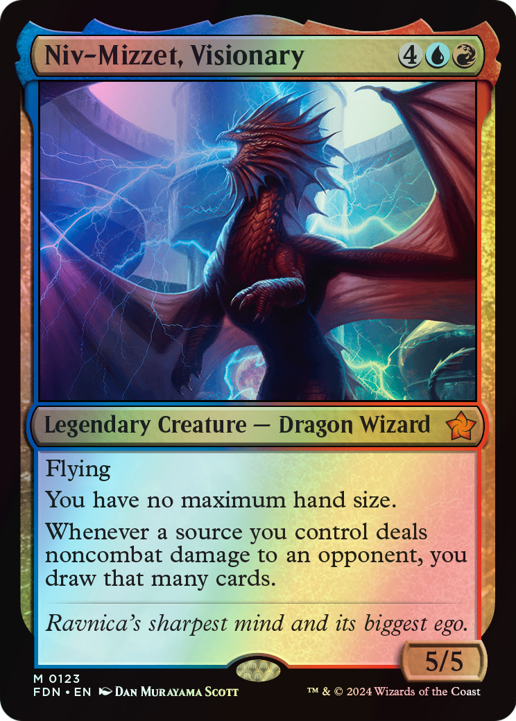Niv-Mizzet, Visionary (FDN) #123 [EN/F] s/o