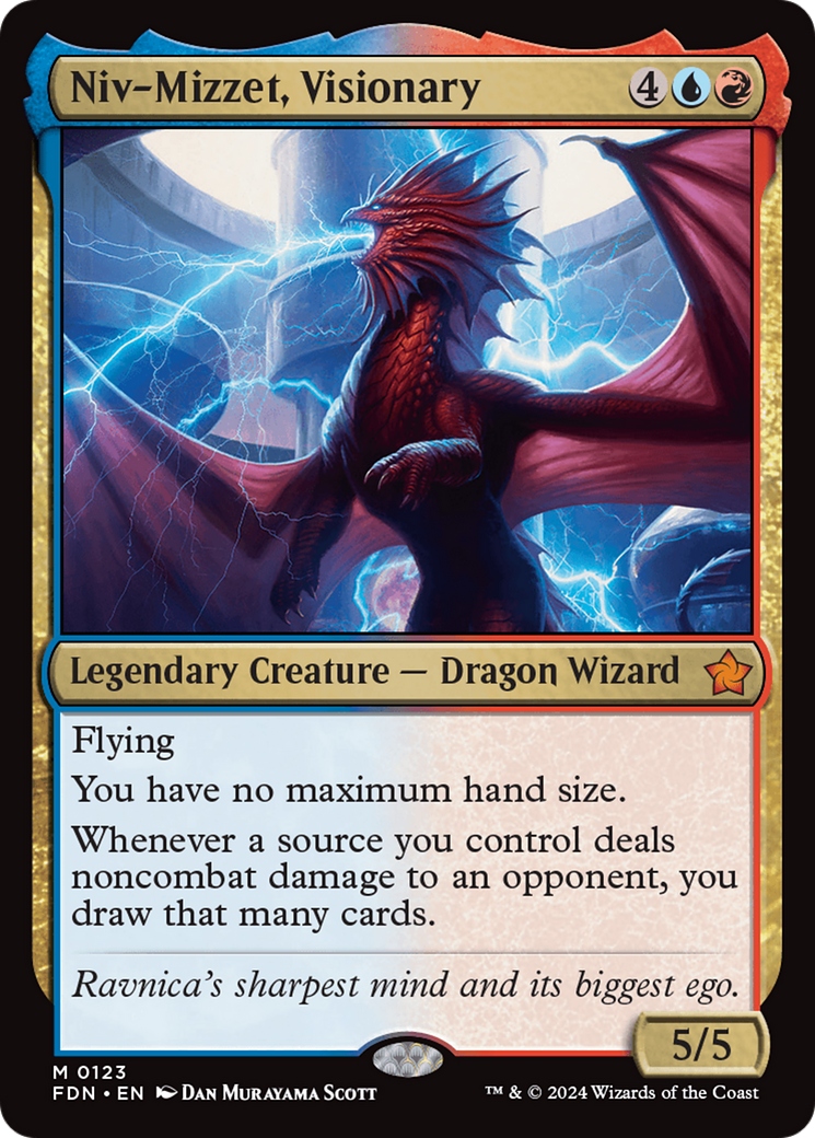Niv-Mizzet, Visionary (FDN) #123 [EN/N] s/o