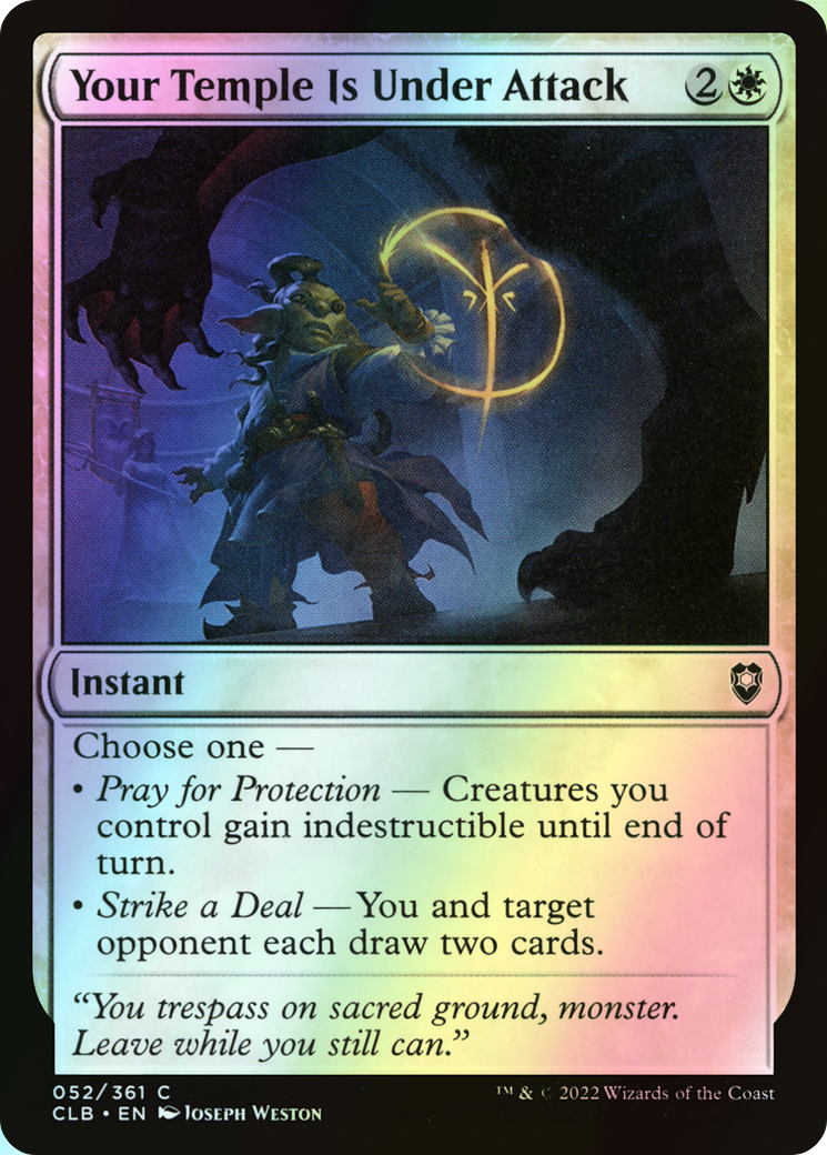 Your Temple Is Under Attack (CLB) #52 [EN/F] s/o