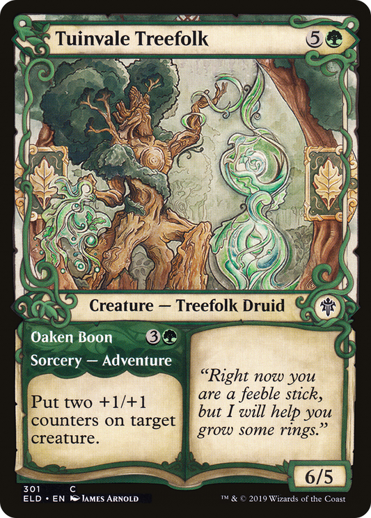 Tuinvale Treefolk // Oaken Boon (ELD) #301 [EN/N]