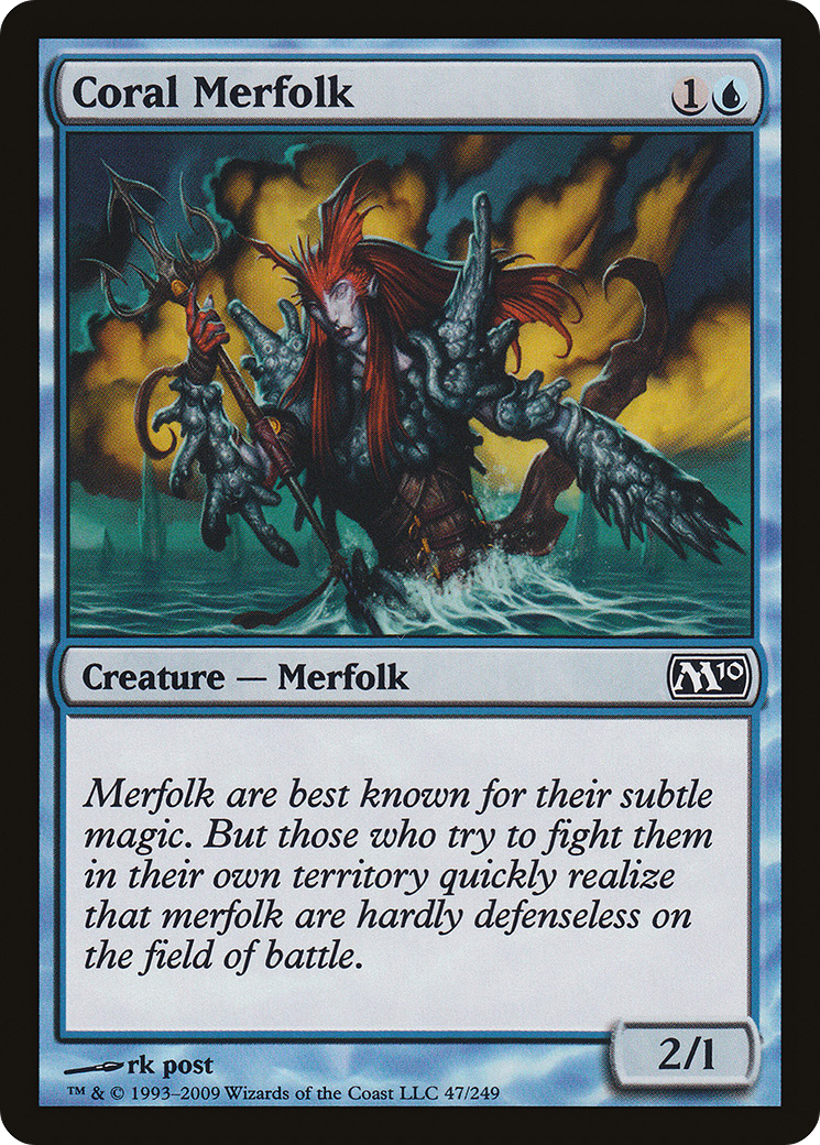 Coral Merfolk (M10) #47 [EN/N]