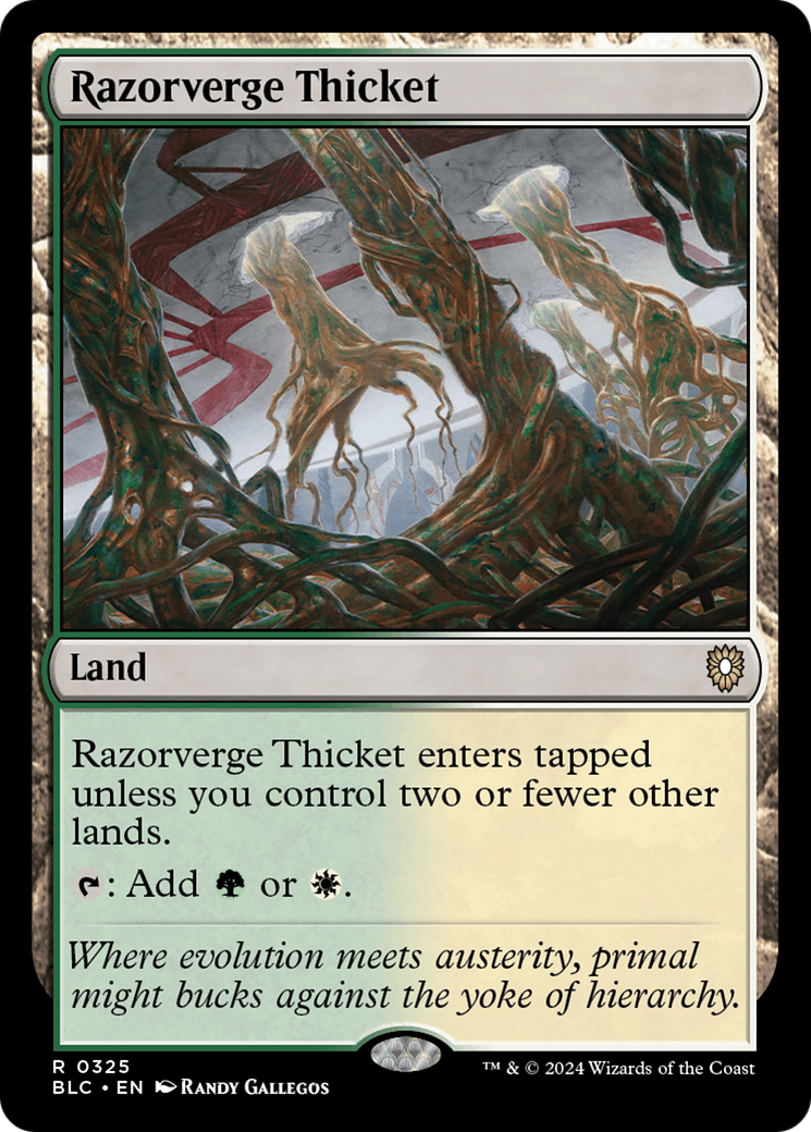 Razorverge Thicket (BLC) #325 [EN/N] s/o