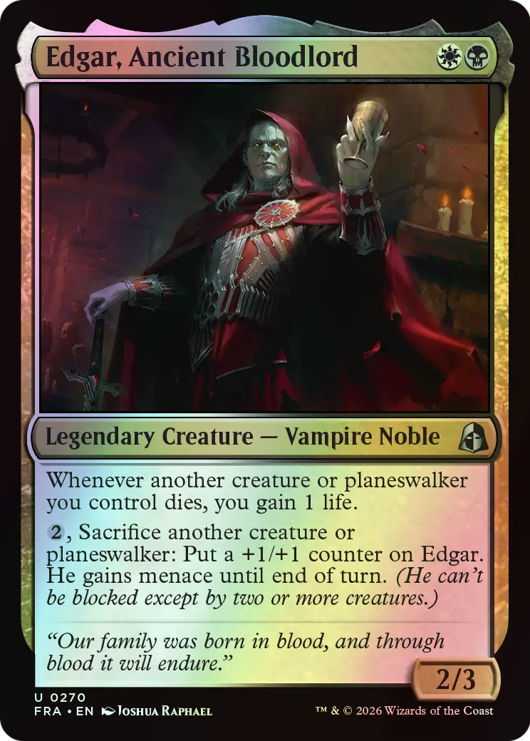 Edgar, Ancient Bloodlord (FRA) #270 [EN/F]