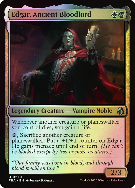 Edgar, Ancient Bloodlord (FRA) #270 [EN/F]