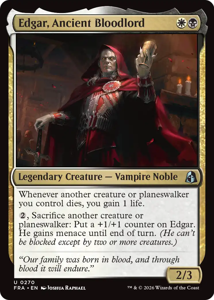 Edgar, Ancient Bloodlord (FRA) #270 [EN/N]