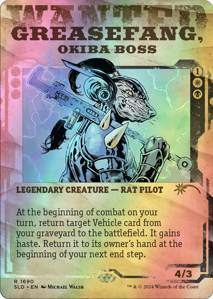 Greasefang, Okiba Boss - Rainbow Foil (SLD) #1690 [EN/F]