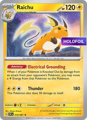 Raichu - 019/091 (PAF) #019 [EN/H]