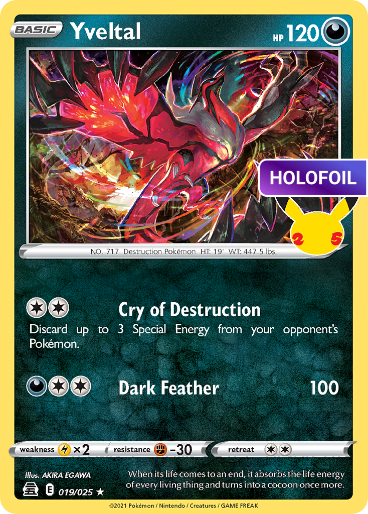 Yveltal (CEL) #019 [EN/H] s/o