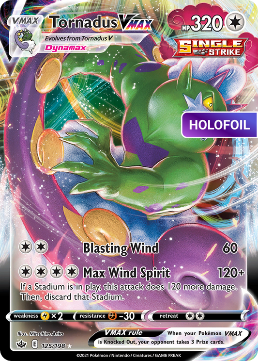 Tornadus VMAX (CRE) #125 [EN/H] s/o