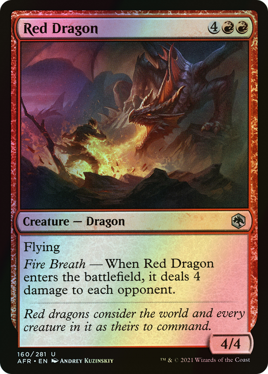 Red Dragon (AFR) #160 [EN/F] s/o