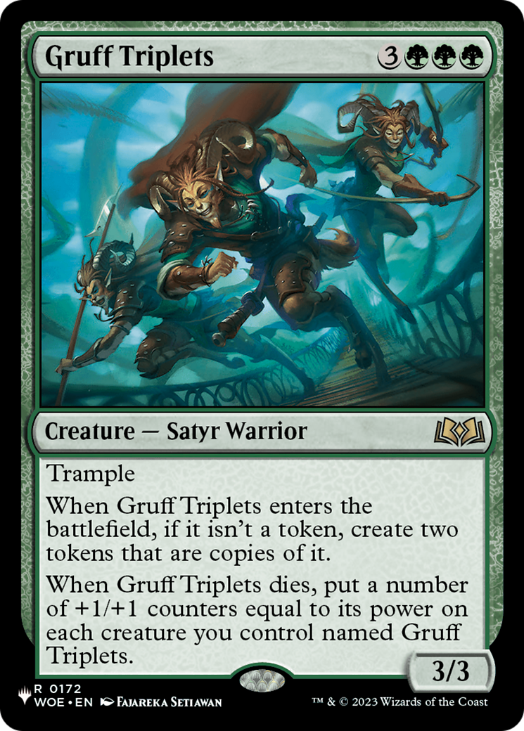 Gruff Triplets (PLST) #WOE-172 [EN/N]