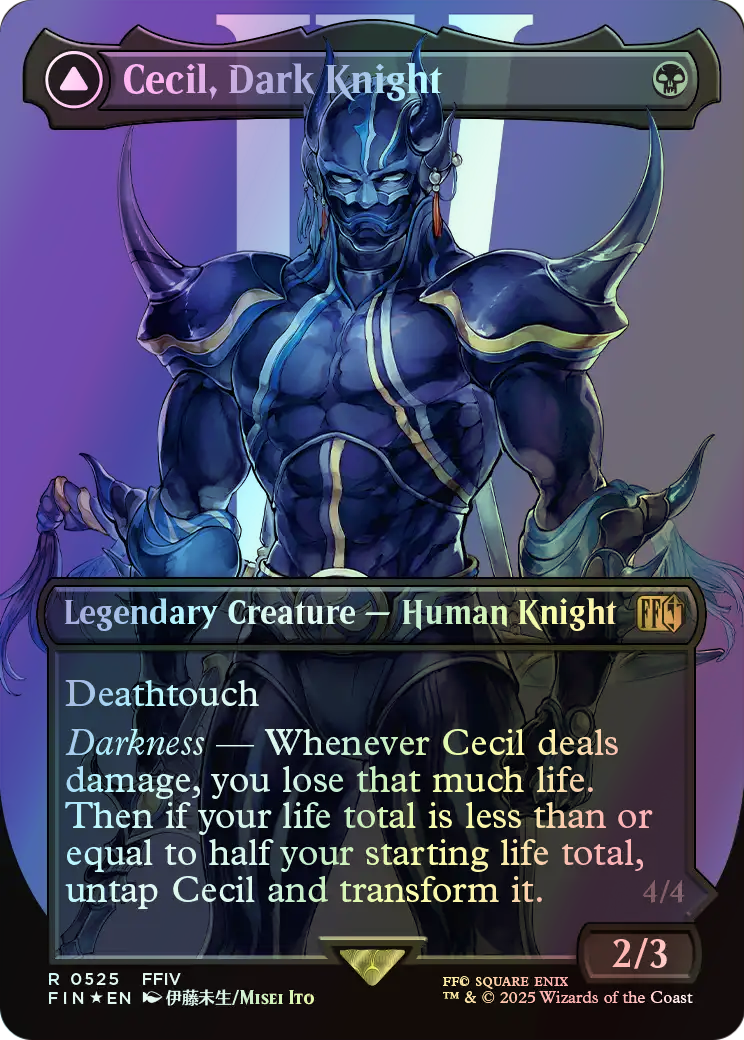 Cecil, Dark Knight // Cecil, Redeemed Paladin - Surge Foil (FIN) #525 [EN/F]