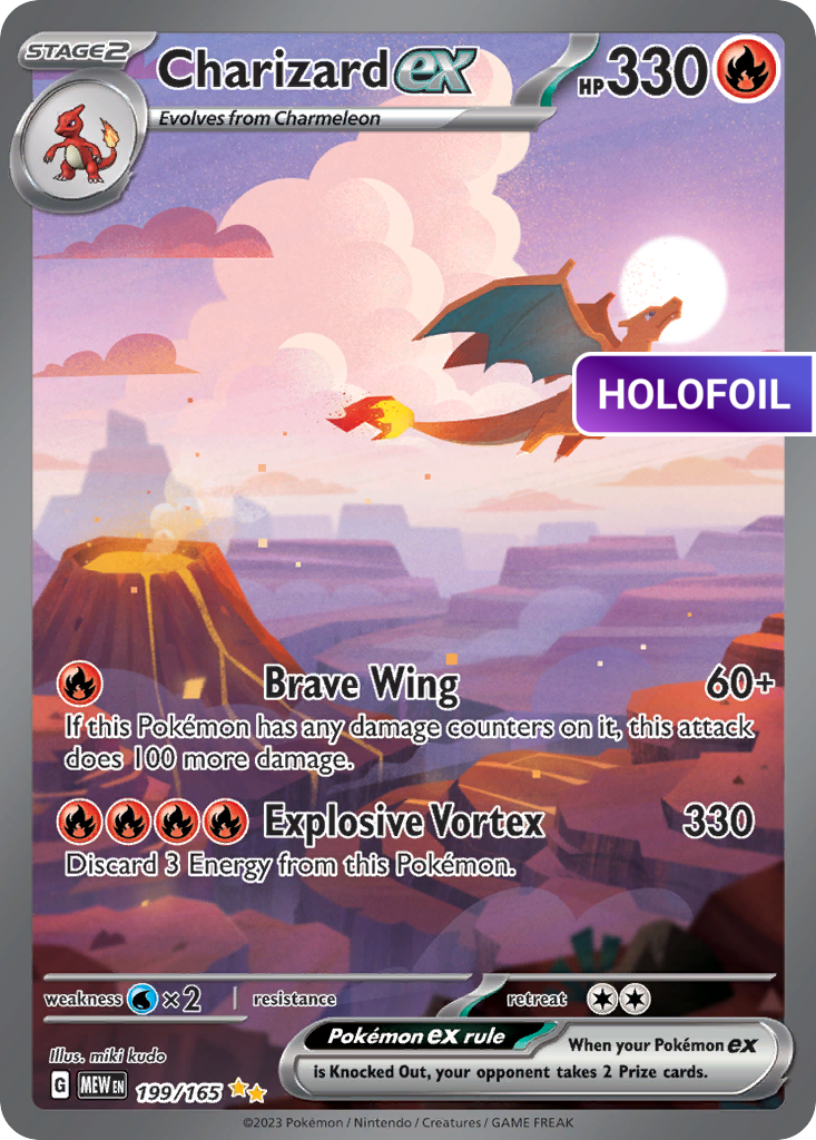 Charizard ex (MEW) #199 [EN/H] s/o