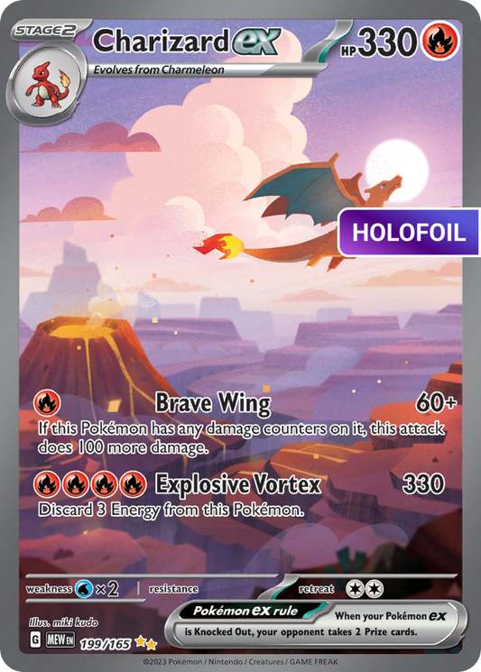 Charizard ex (MEW) #199 [EN/H] s/o