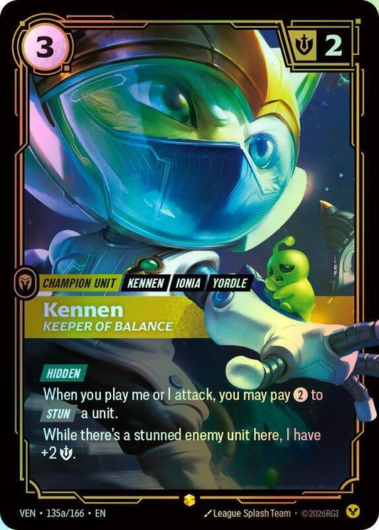 Kennen - Keeper of Balance (Alternate Art) (VEN) #135a [EN/F] s/o