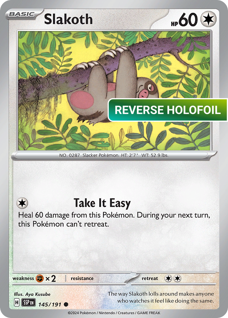 Slakoth - 145/191 (SSP) #145 [EN/R]