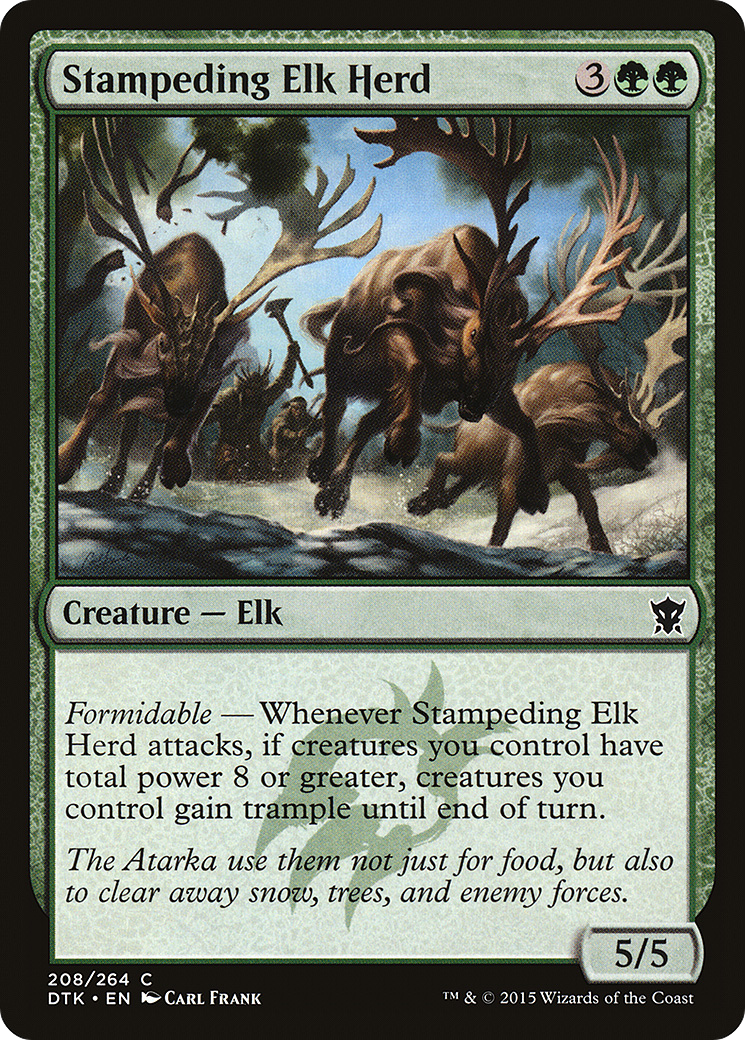 Stampeding Elk Herd (DTK) #208 [EN/N]