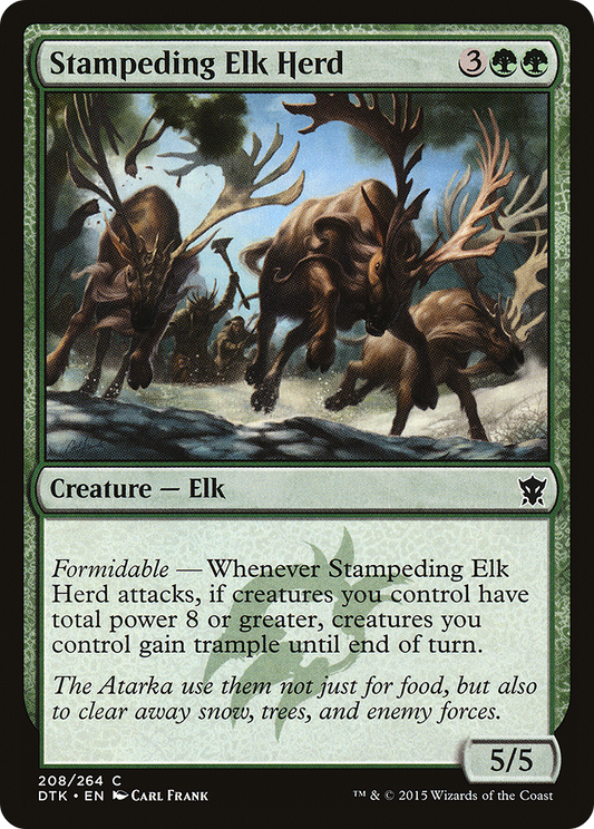 Stampeding Elk Herd (DTK) #208 [EN/N]