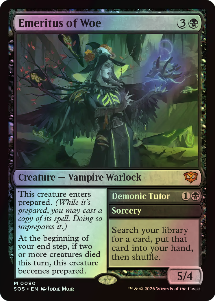 Emeritus of Woe // Demonic Tutor (SOS) #80 [EN/F] s/o
