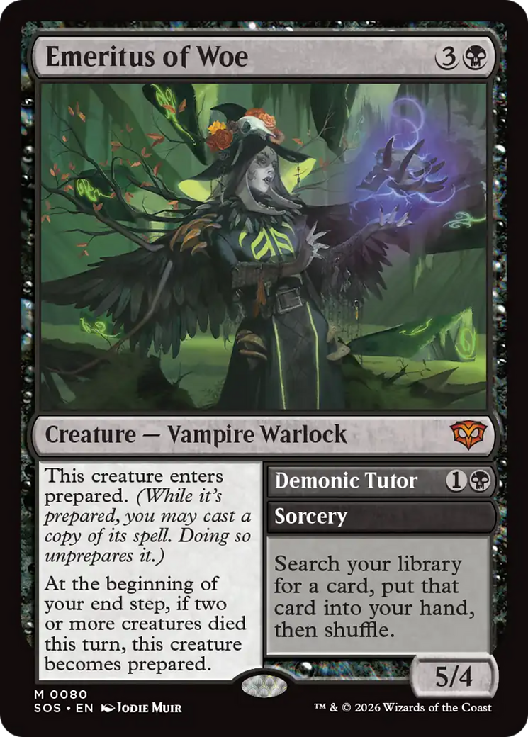 Emeritus of Woe // Demonic Tutor (SOS) #80 [EN/N]