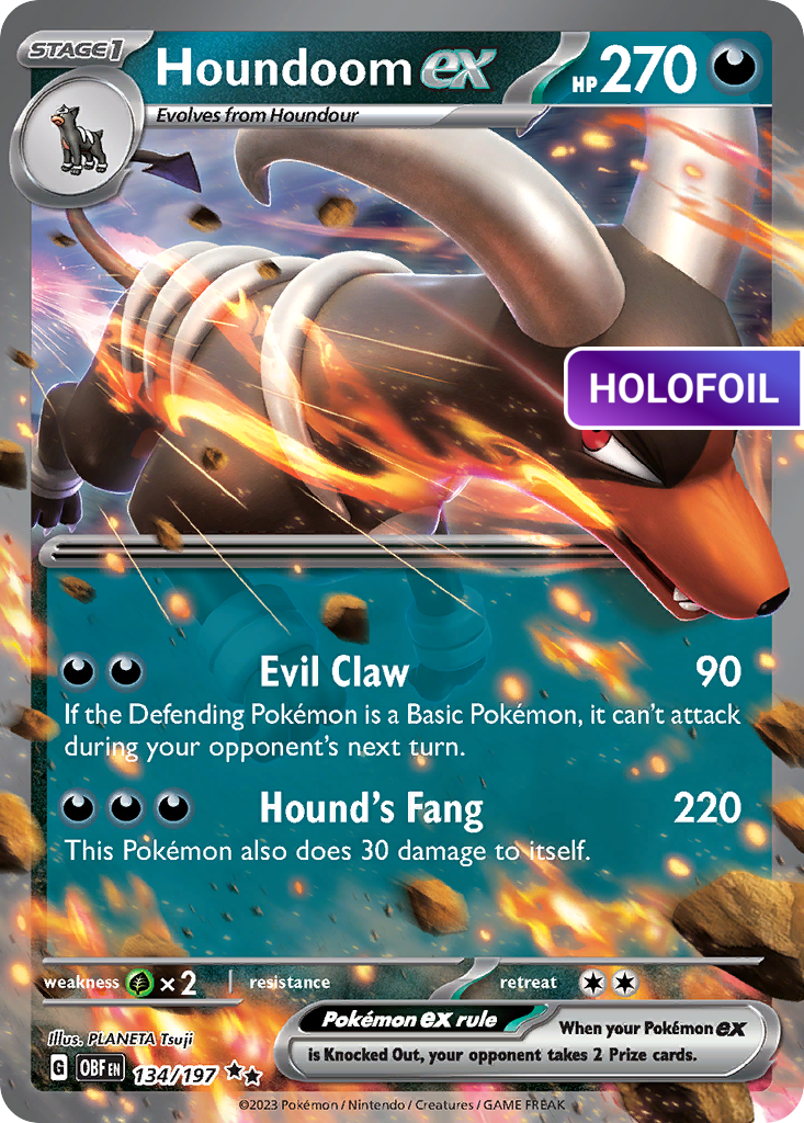 Houndoom ex (OBF) #134 [EN/H] s/o
