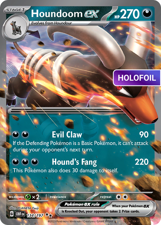 Houndoom ex (OBF) #134 [EN/H] s/o