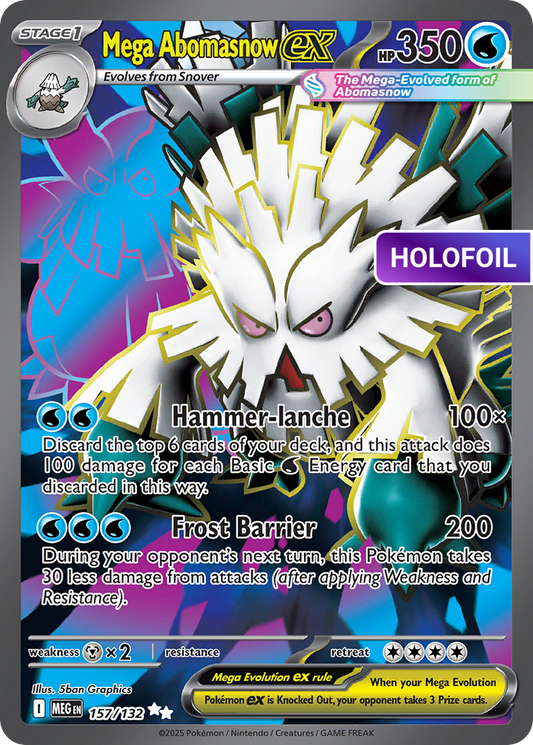 Mega Abomasnow ex (MEG) #157 [EN/H] s/o