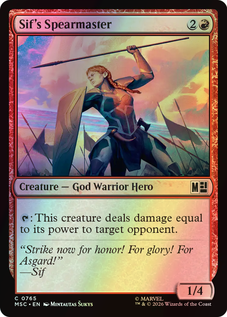 Sif's Spearmaster (MSC) #765 [EN/F]