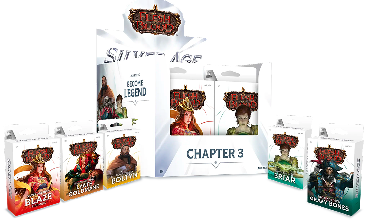 [PRE-ORDER] Flesh and Blood - Silver Age Chapter 3 Decks: Blaze, Briar, Lyath, Gravy, Boltyn
