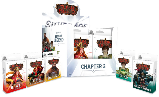 [PRE-ORDER] Flesh and Blood - Silver Age Chapter 3 Decks: Blaze, Briar, Lyath, Gravy, Boltyn