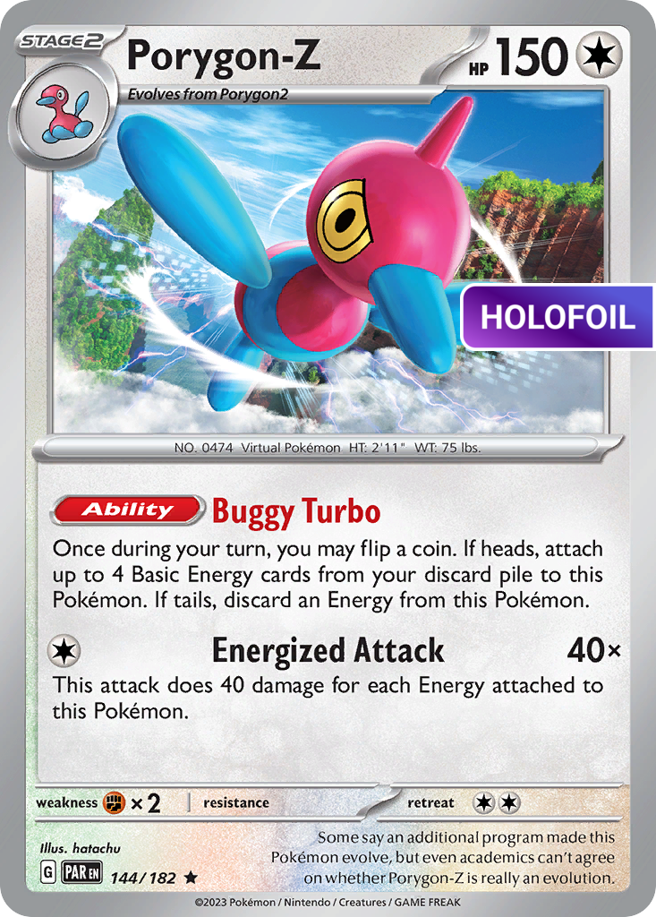 Porygon-Z (PAR) #144 [EN/H] s/o