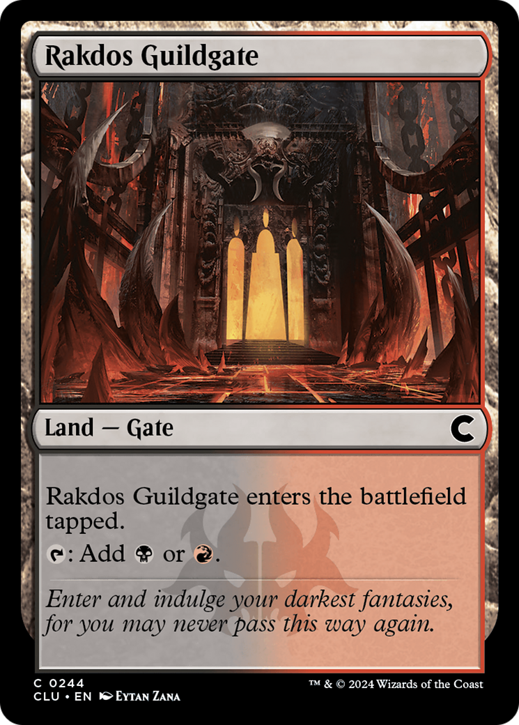 Rakdos Guildgate (CLU) #244 [EN/N] s/o