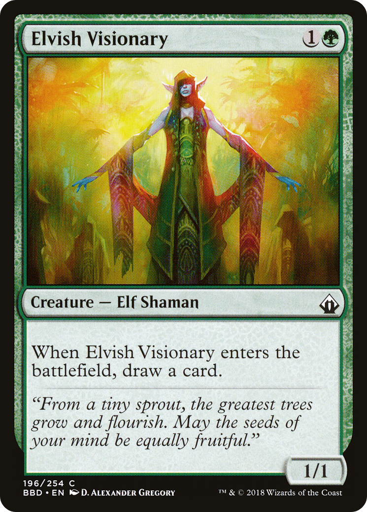 Elvish Visionary (BBD) #196 [EN/N]