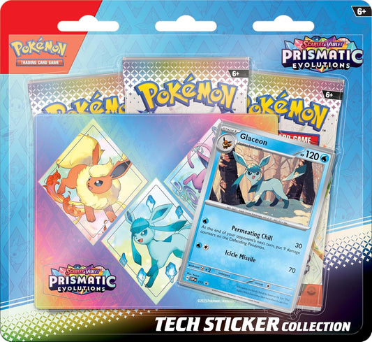 Pokémon TCG: Scarlet & Violet SV8.5 Tech Sticker Collection - Glaceon (Limit of 1 per customer)