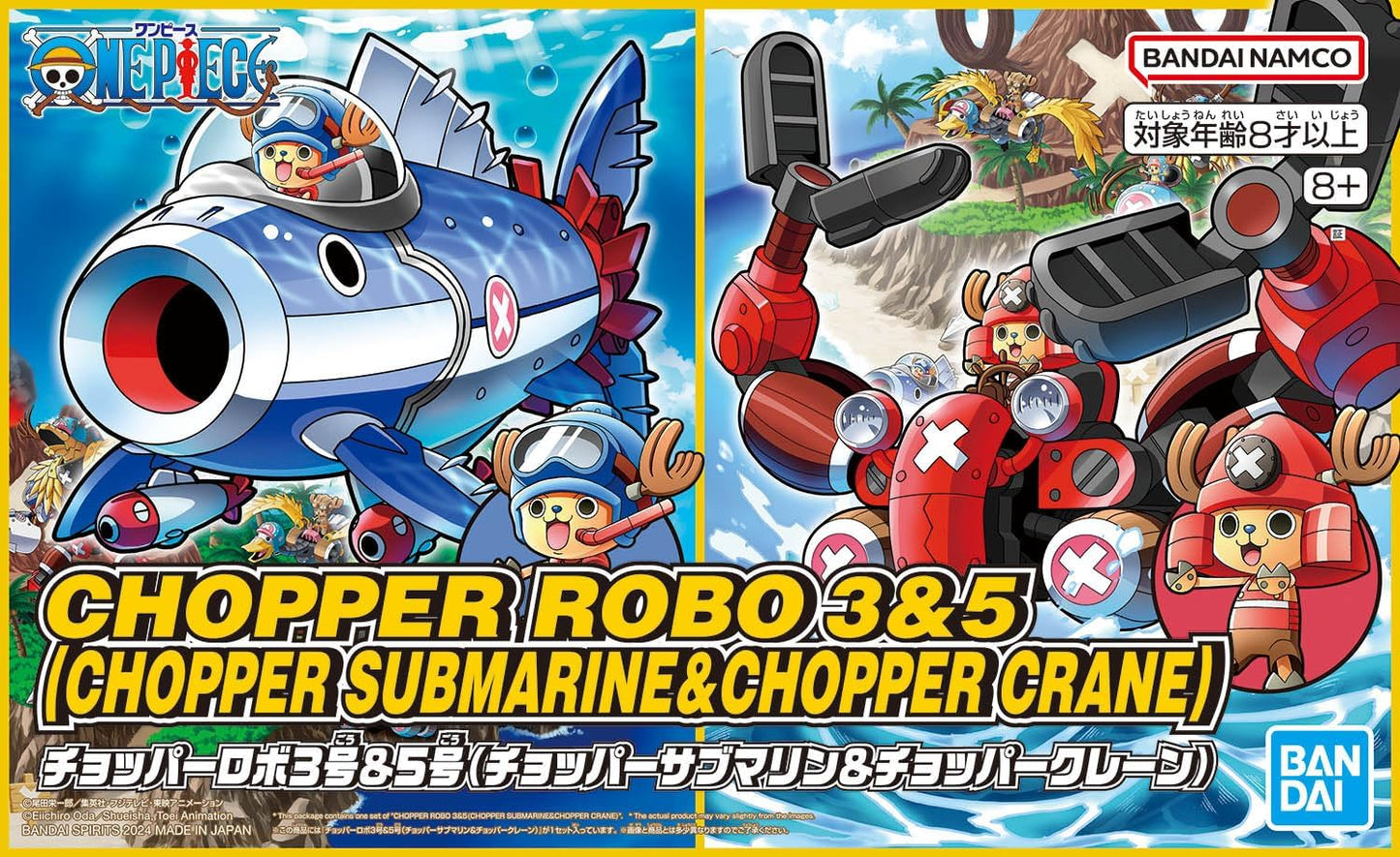 One Piece - Chopper Robo 3 & 5 (Chopper Submarine & Chopper Crane) Model Kit