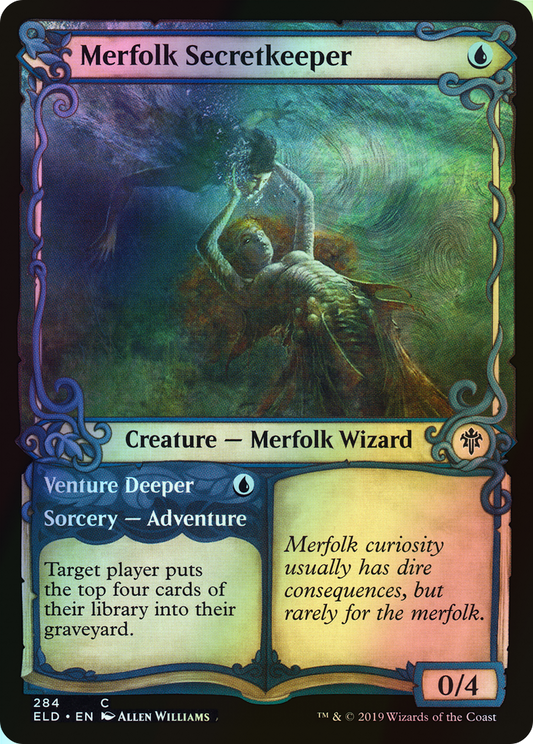 Merfolk Secretkeeper // Venture Deeper (ELD) #284 [EN/F] s/o