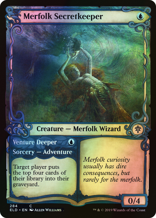 Merfolk Secretkeeper // Venture Deeper (ELD) #284 [EN/F] s/o