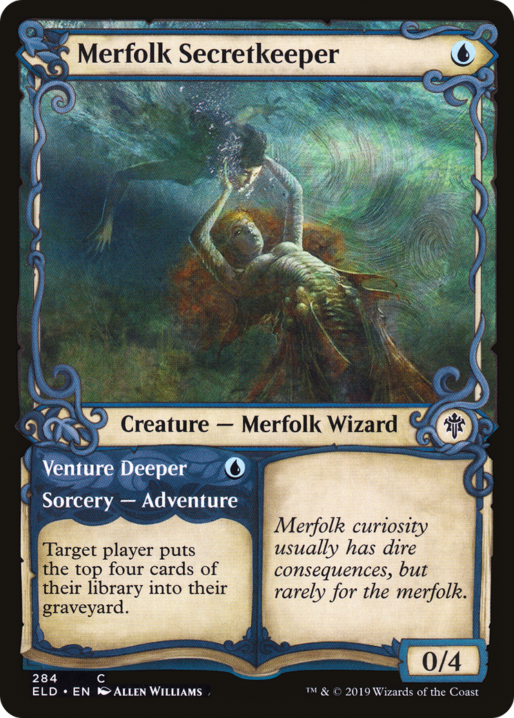 Merfolk Secretkeeper // Venture Deeper (ELD) #284 [EN/N]