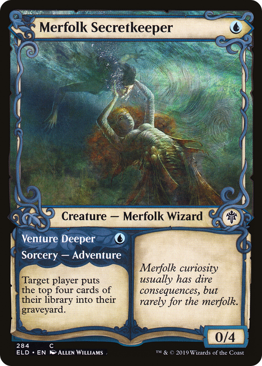 Merfolk Secretkeeper // Venture Deeper (ELD) #284 [EN/N]
