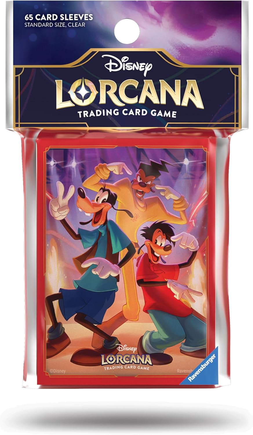 Lorcana TCG Card Sleeve Pack - Goofy, Max, & Powerline (65 Sleeves)