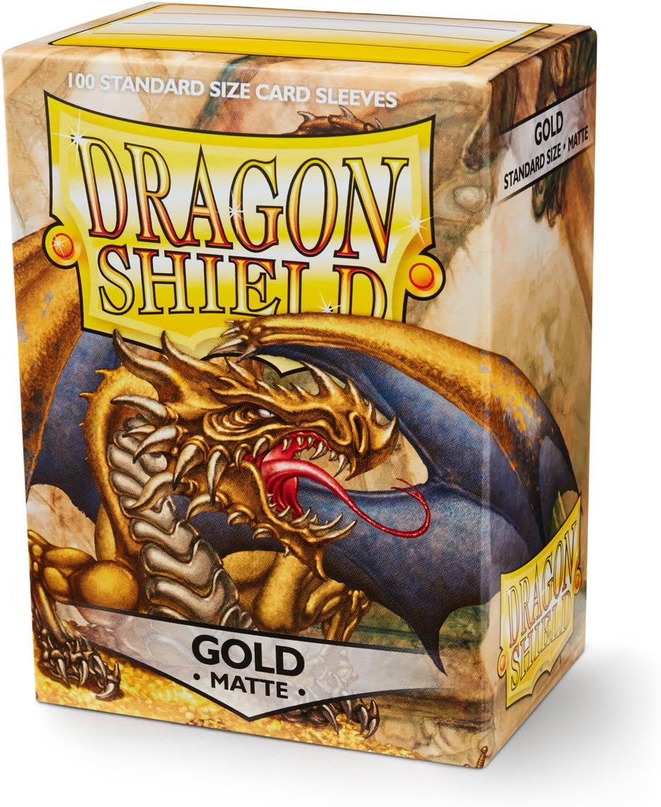 Dragon Shield Matte Sleeves - Gold (100-Pack)