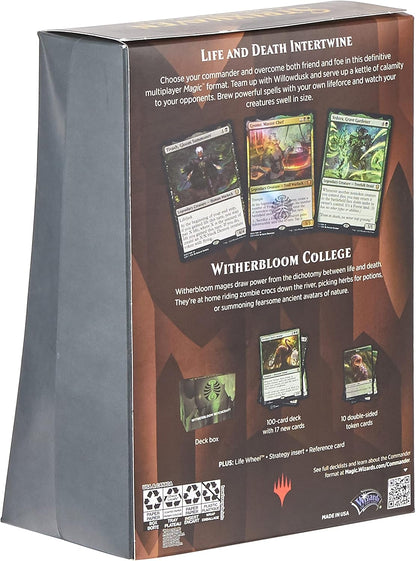 Magic: The Gathering Strixhaven Commander Deck – Witherbloom Witchcraft (Black-Green)