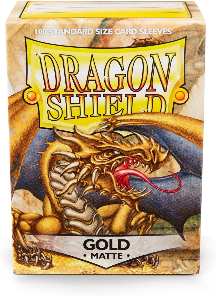 Dragon Shield Matte Sleeves - Gold (100-Pack)