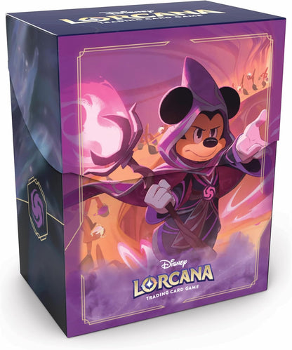 Lorcana TCG Deck Box: Mickey Mouse - Wayward Sorcerer (80 Cards)