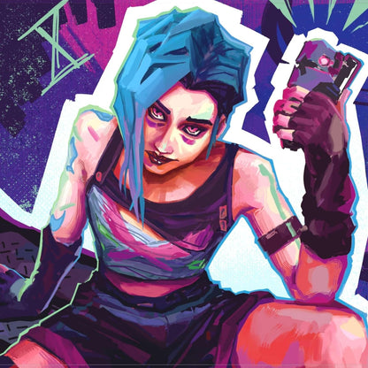 Riftbound Art Sleeves: Jinx - 100ct Card