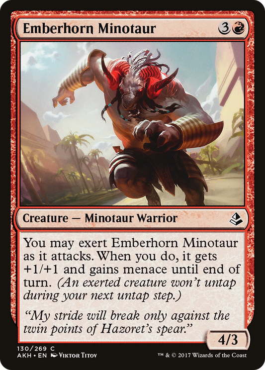 Emberhorn Minotaur (AKH) #130 [EN/N]