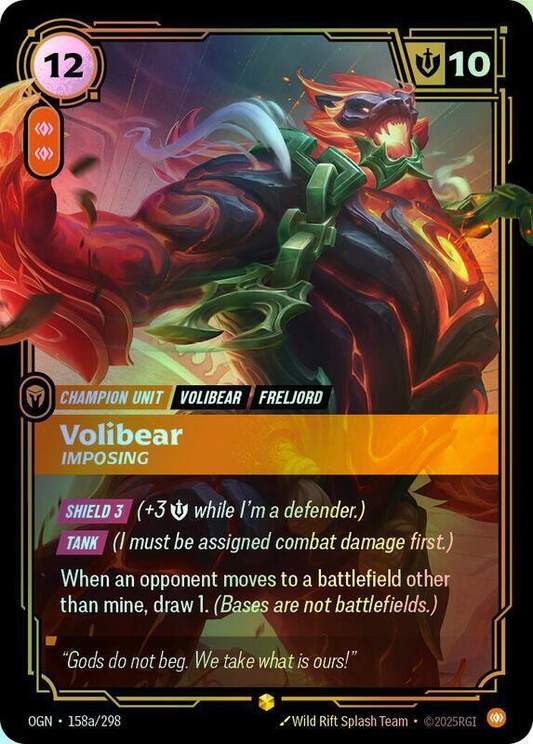 Volibear, Imposing (Alternate Art) (OGN) #158a [EN/F]