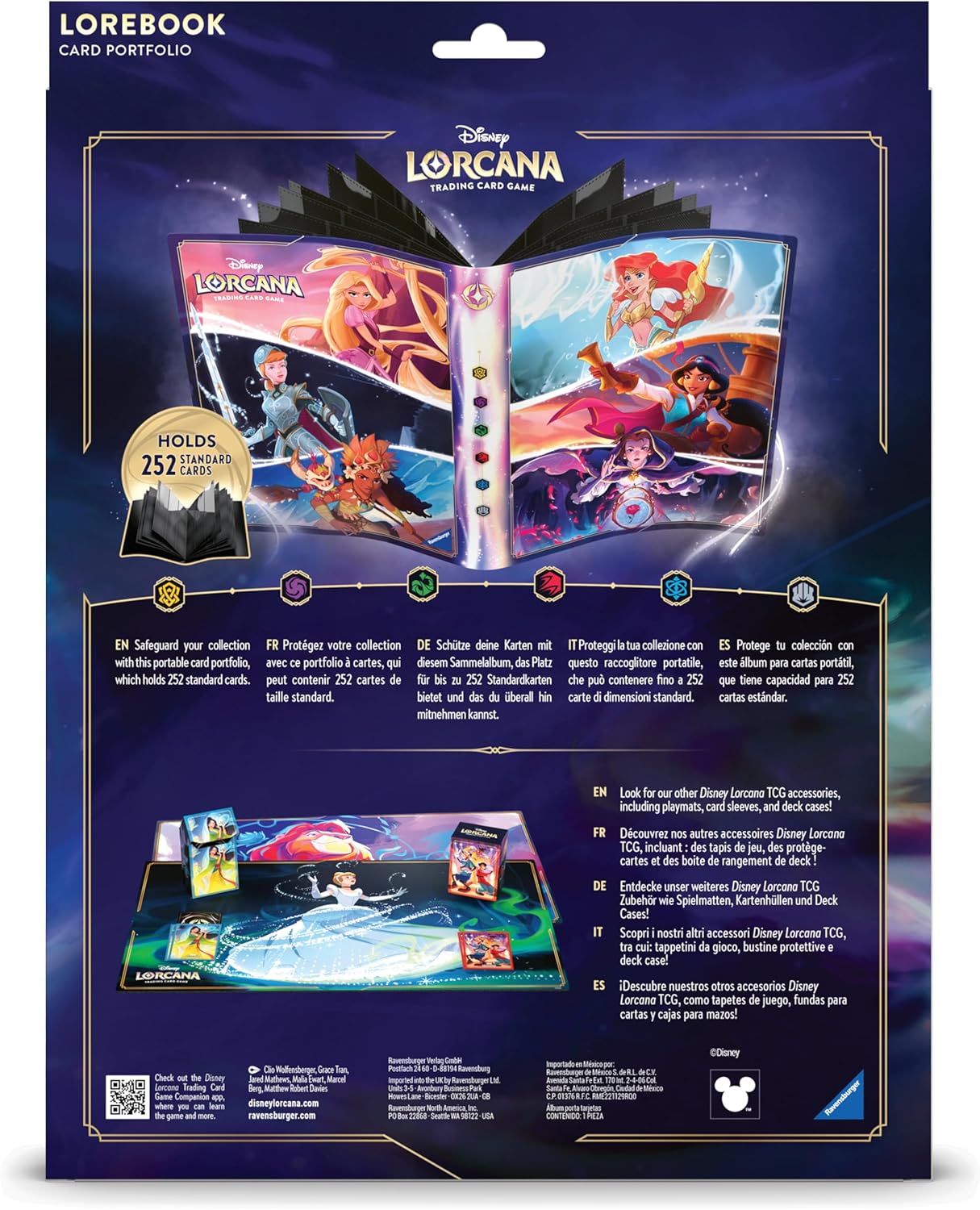 Lorcana Princess Card Portfolio (9-pocket Binder, Holds 252 cards)