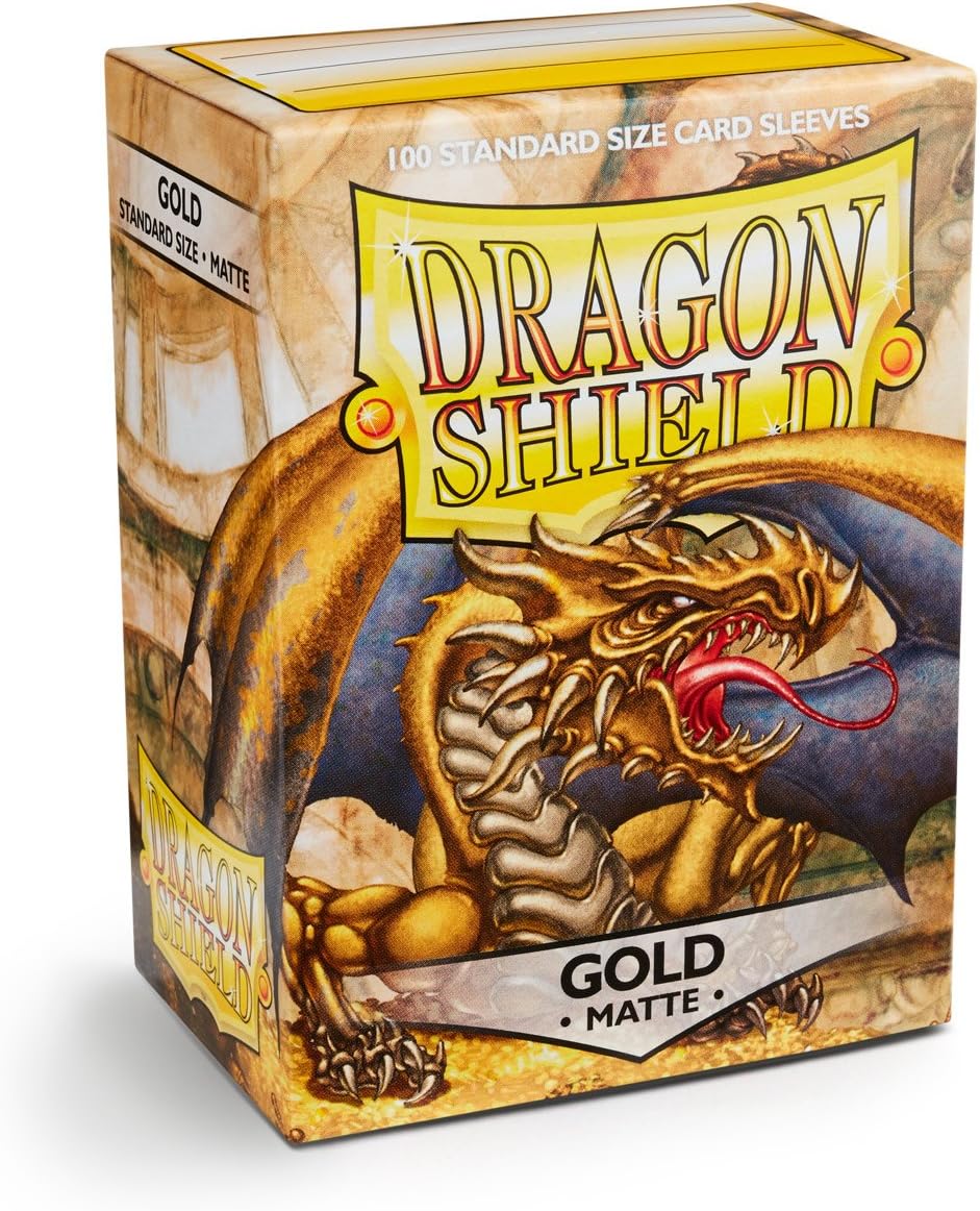 Dragon Shield Matte Sleeves - Gold (100-Pack)